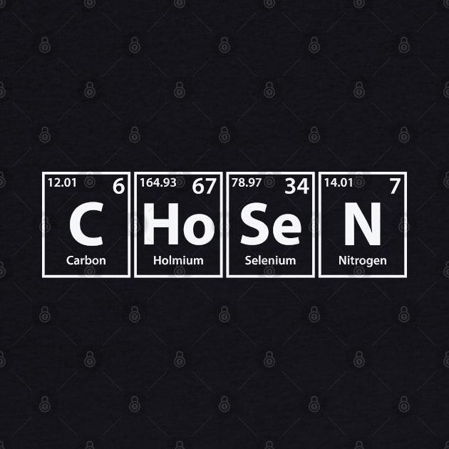 Chosen (C-Ho-Se-N) Periodic Elements Spelling by cerebrands